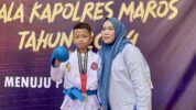 Muhammad Bilal Sabet Emas di Kejurda Inkanas Kapolres Maros 2024