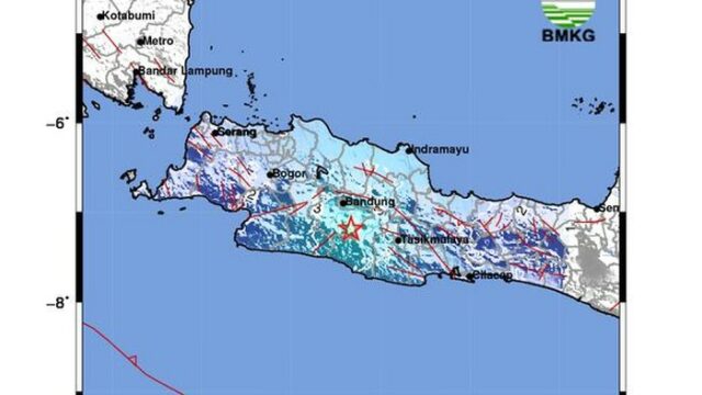 Gempa Kekuatan 5 0 Magnitudo di Garut Jawa Barat