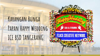 Toko Bunga Papan Wedding ICE BSD Tangerang