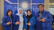 Irma Haeruddin, Husniah Talenrang, Chaidir Syam di Kantor DPP PAN